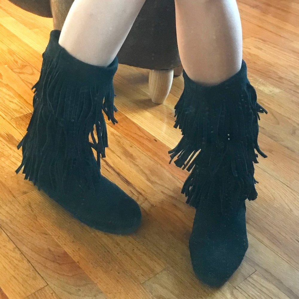 Minnetonka 3-Layer Fringe Boots - image 3